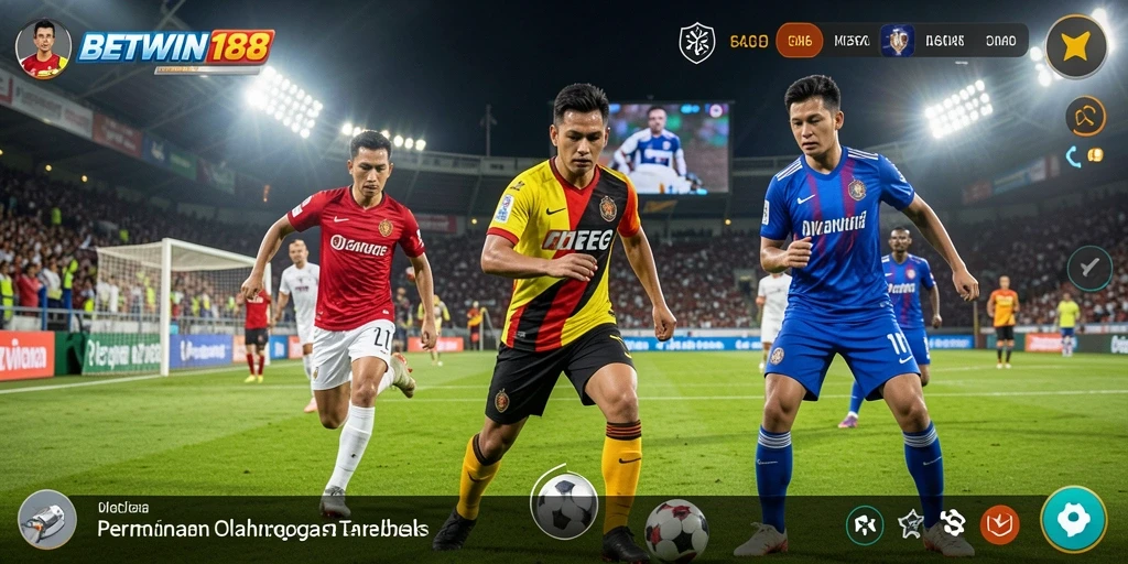 Tampilan gameplay BETWIN188 dengan aksi seru olahraga.