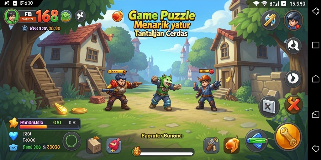 Tangkapan layar dari gameplay FB168 yang menantang.