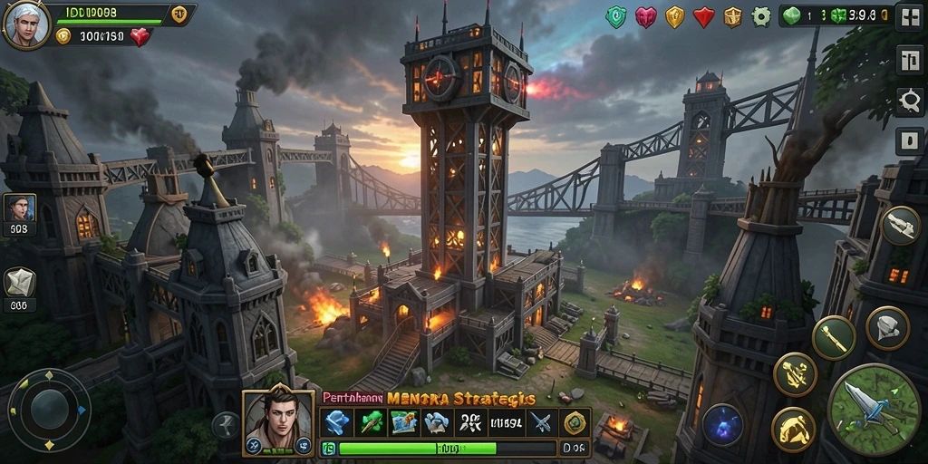 Tangkapan layar gameplay ID098 menampilkan aksi pertahanan menara yang mendebarkan.