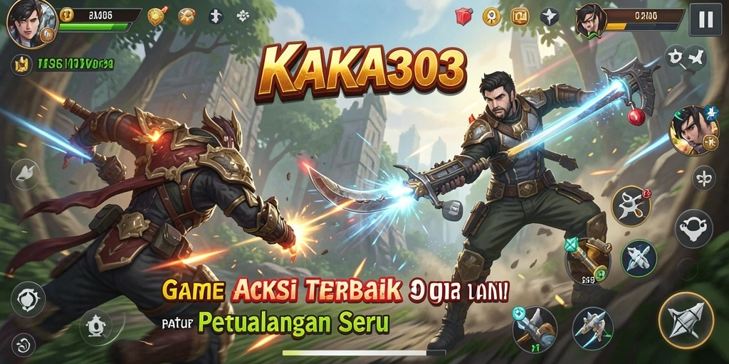 Tampilan gameplay KAKA303 yang penuh aksi dan seru.