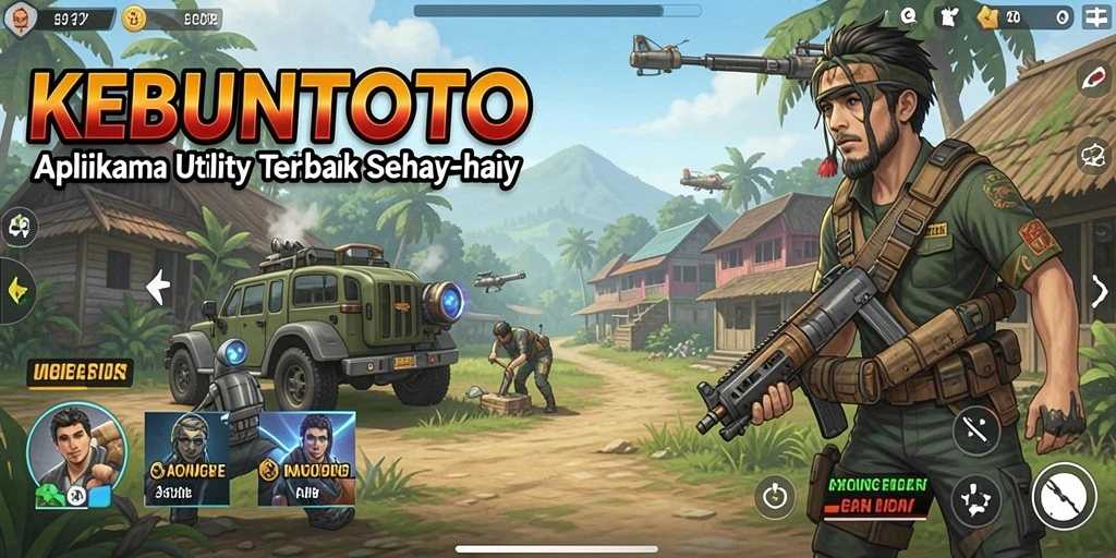 Tampilan utama KEBUNTOTO yang sederhana dan informatif.