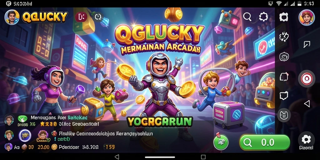 Gameplay seru dari QGLUCKY yang menguji keterampilan Anda.