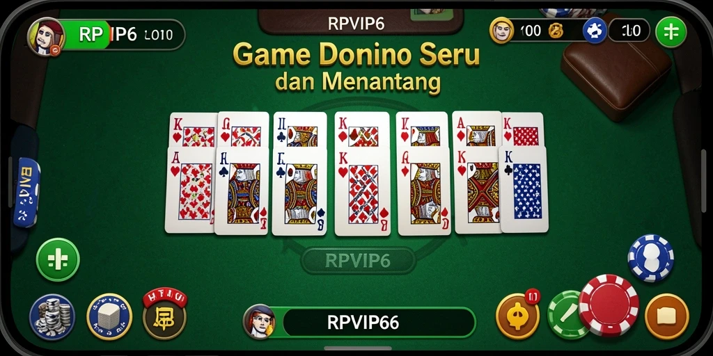Tampilan gameplay RPVIP6 yang seru dan menantang di permainan domino.