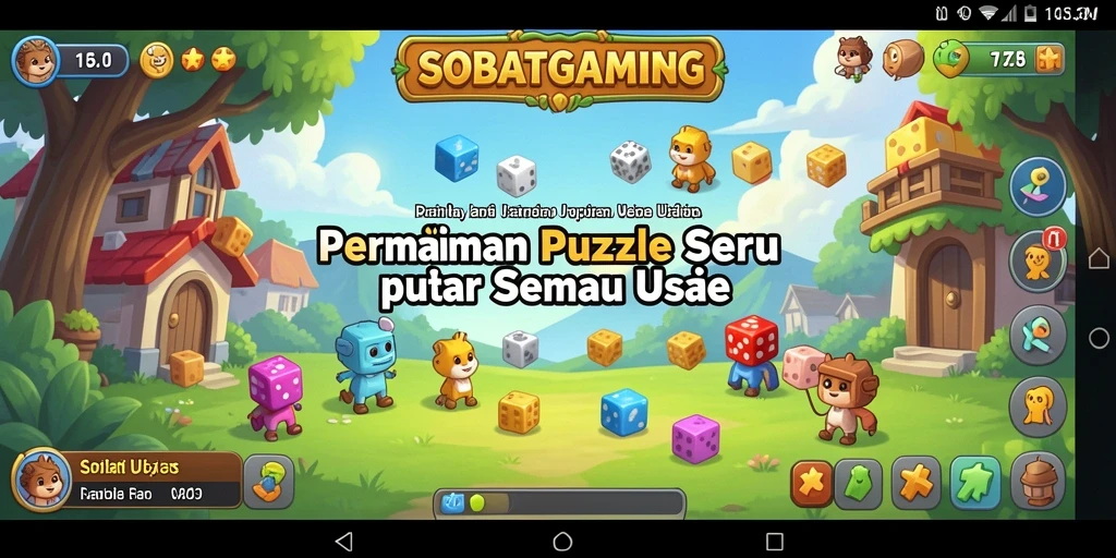 Screenshot memainkan gameplay Puzzle yang menarik dan menantang.