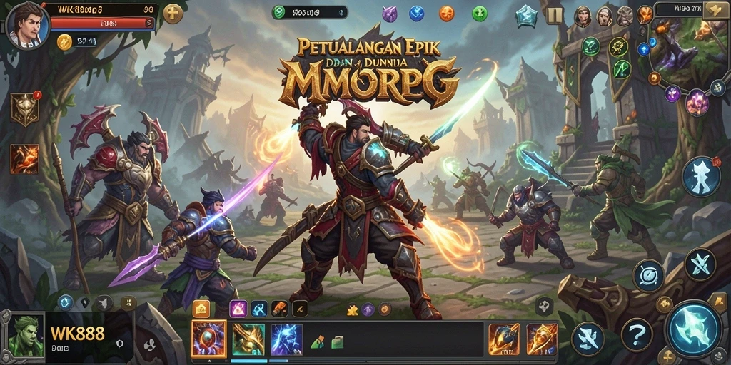 Gameplay seru dengan petualangan MMORPG yang mendebarkan.